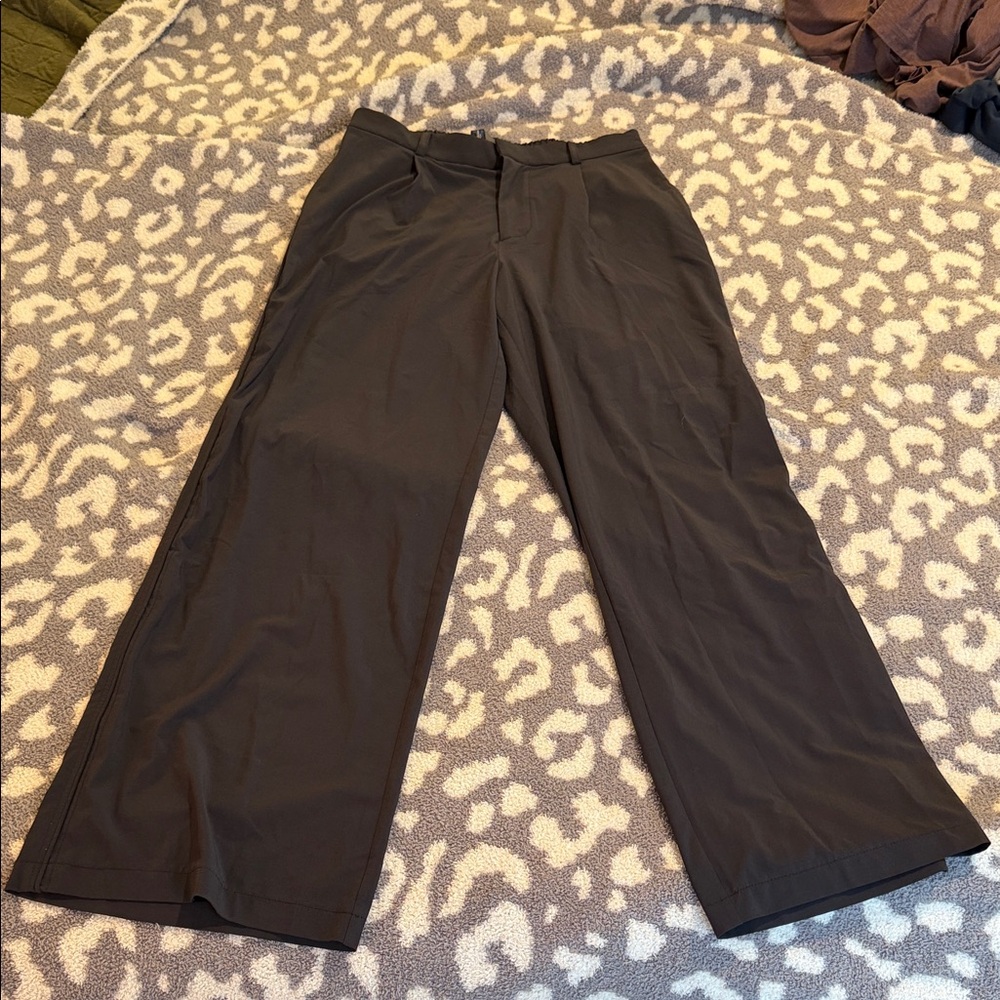 Vuori Wide-Leg Black Pants